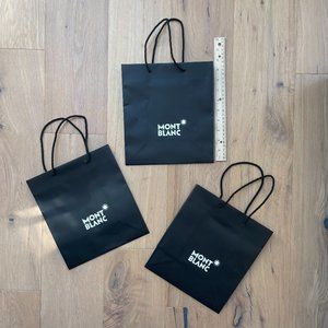 Set of 3 Mont Blanc shopping bags